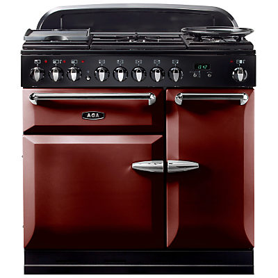 AGA Masterchef XL 90 Dual Fuel Range Cooker Cranberry